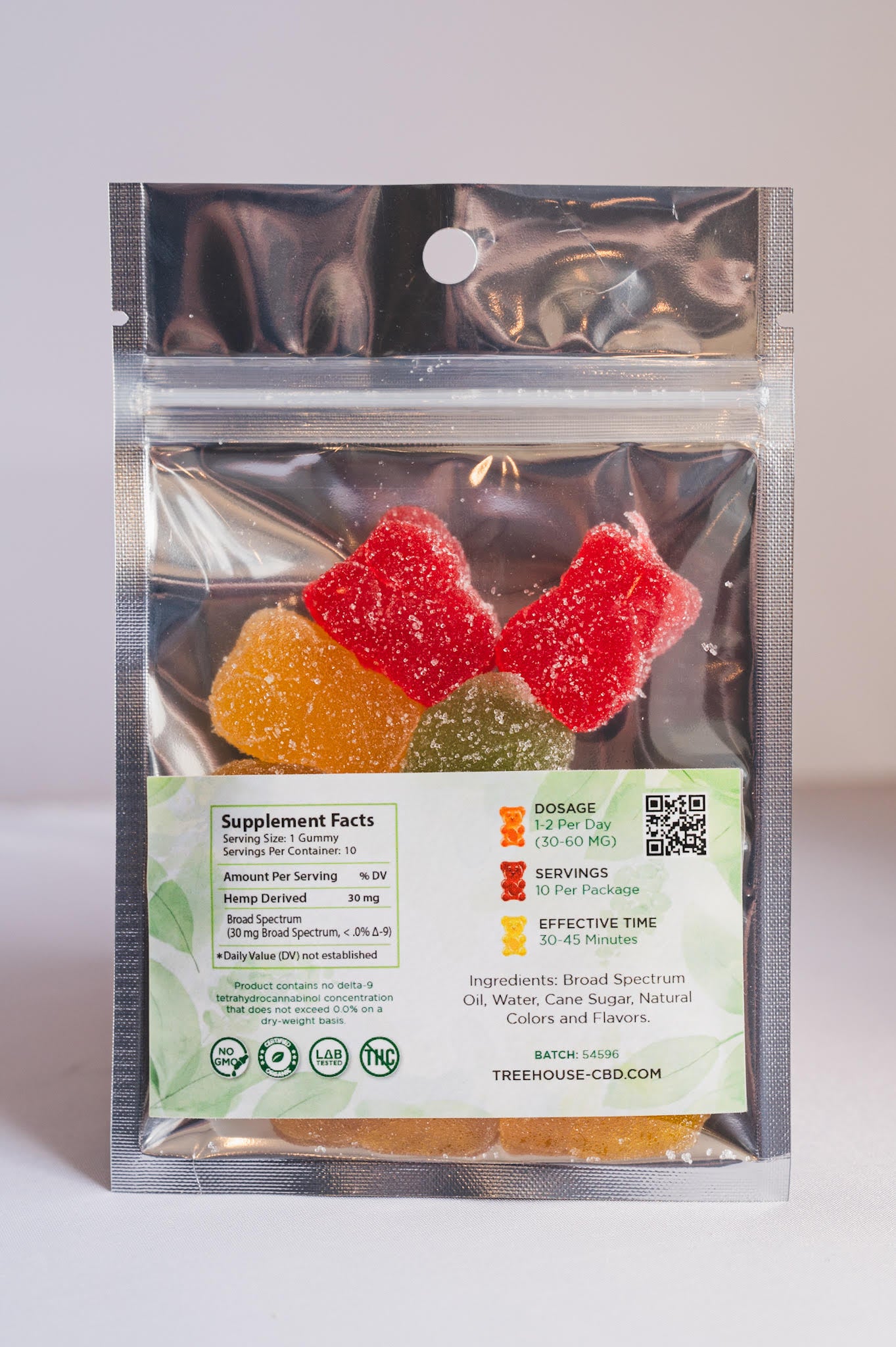 300 mg Broad Spectrum Gummy Bears (10 pack)(thc free)