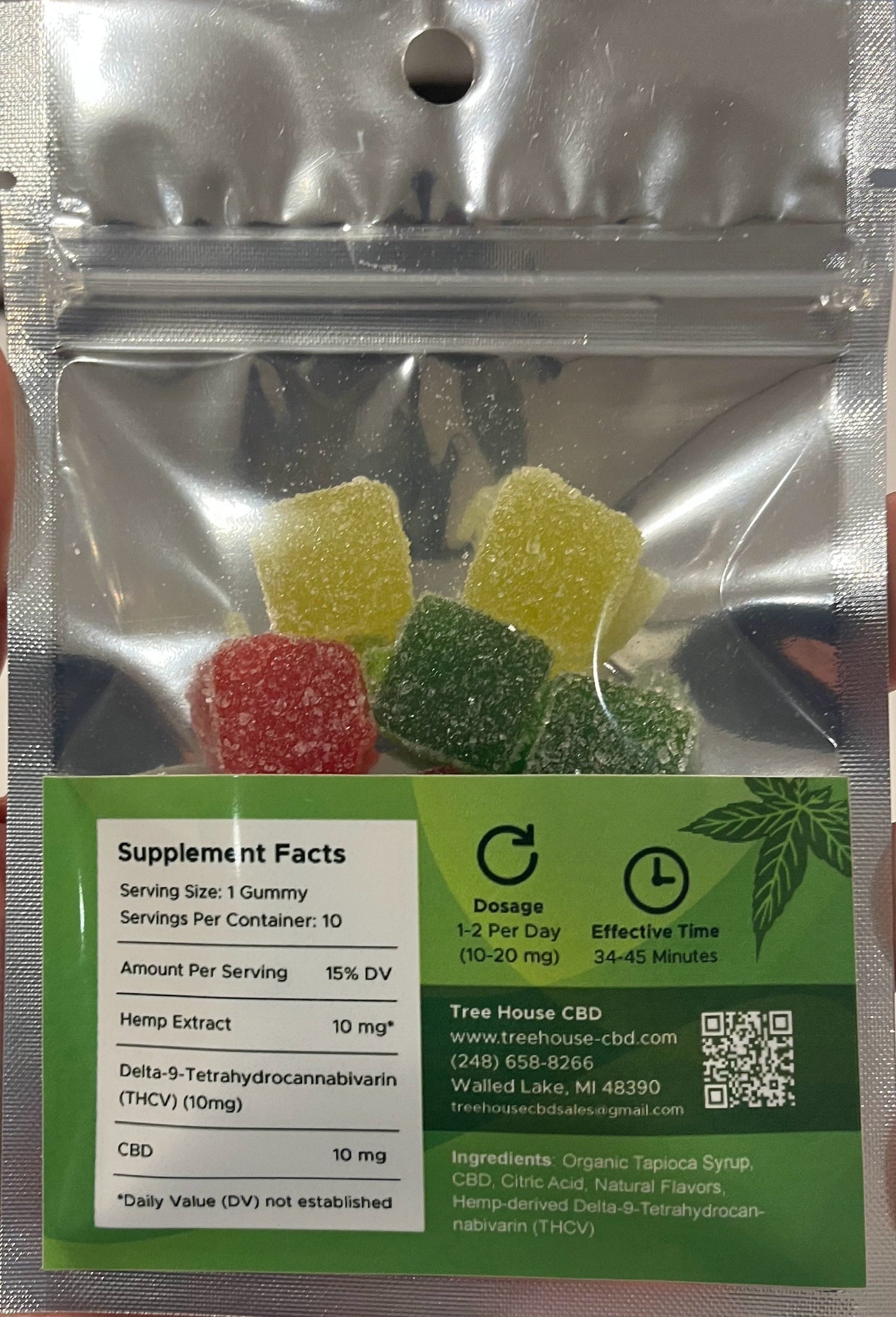 THCV/CBD 20 MG Gummies 10 Pack