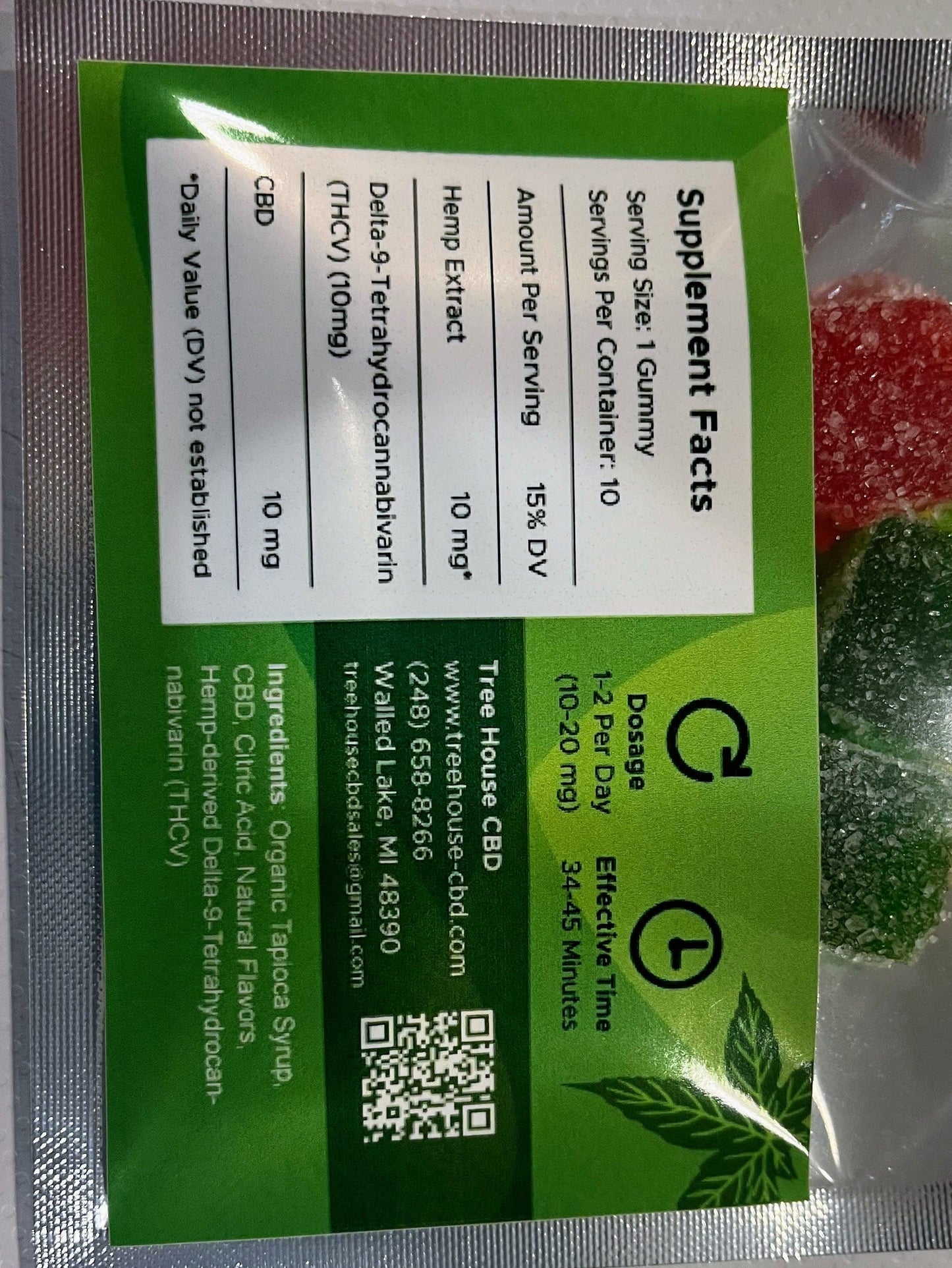 THCV/CBD 20 MG Gummies 10 Pack