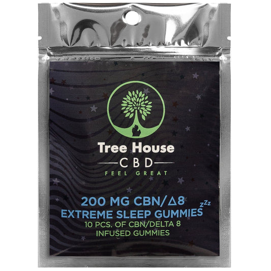 Extreme sleep gummies 200mg CBN/D8 (10 pack)