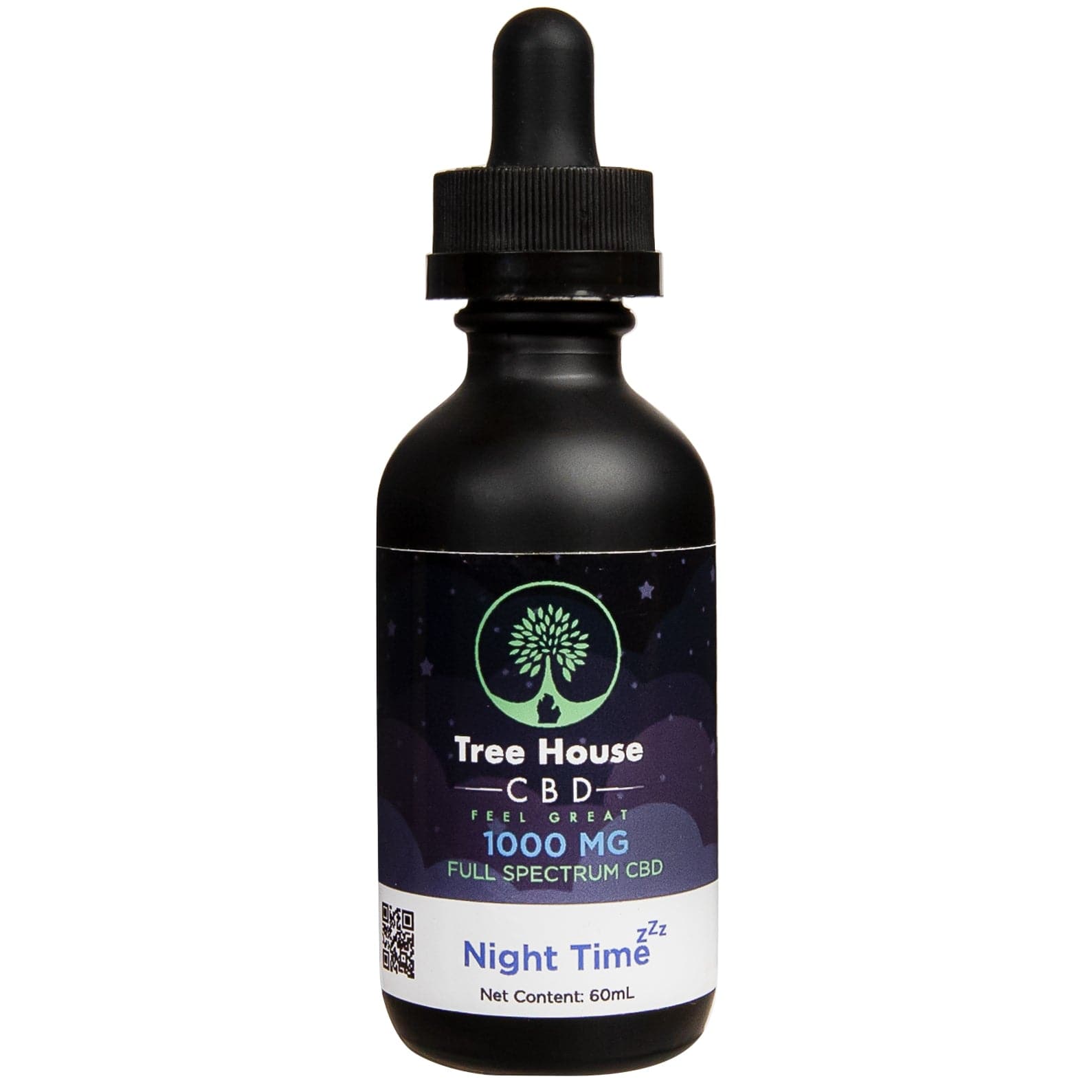 1,000 mg Night Time CBD Tincture (60 mL)